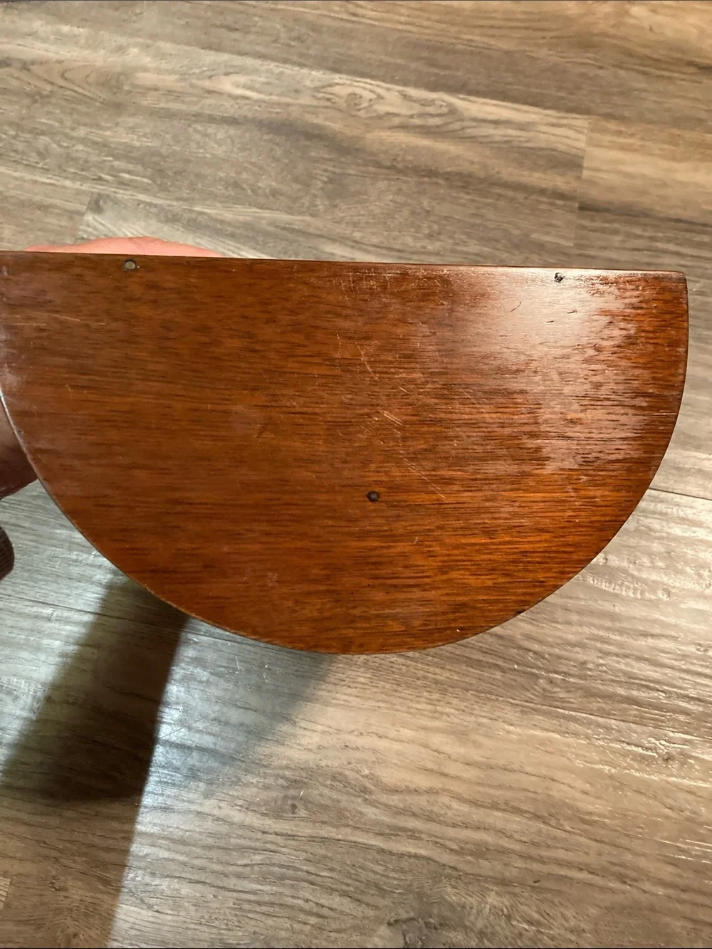 Vintage Wooden Wall Shelf - Dark Brown